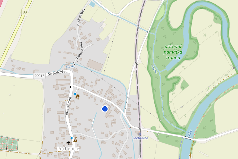 Mapa: Lochenice 75, 503 02